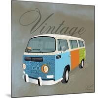 Vintage Camper Van-Dominique Vari-Mounted Art Print