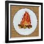 Vintage Camping Embroidery D-THE Studio-Framed Giclee Print