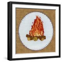 Vintage Camping Embroidery D-THE Studio-Framed Giclee Print