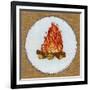 Vintage Camping Embroidery D-THE Studio-Framed Giclee Print