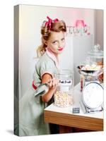 Vintage Candy Store-Yvette Leur-Stretched Canvas
