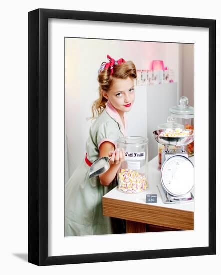 Vintage Candy Store-Yvette Leur-Framed Premium Photographic Print