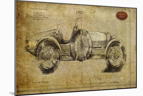 Vintage Car 1926-Sidney Paul & Co.-Mounted Art Print