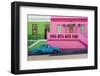 Vintage car, Bo-Kaap, Historical colorful center of Cape Malay culture, Cape Town, South Africa-G&M Therin-Weise-Framed Photographic Print