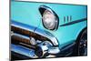 Vintage Car Front Detail-null-Mounted Art Print