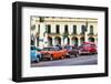 Vintage Car in Front of Colonial Building, Havana, La Habana, Cuba, the Republic Cuba-P. Kaczynski-Framed Photographic Print