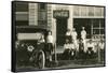 Vintage Car on Main Street-null-Framed Stretched Canvas