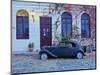 Vintage car on the cobblestone lane of the historic quarter, Colonia del Sacramento, Colonia Depart-Karol Kozlowski-Mounted Photographic Print