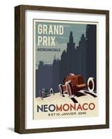 Vintage Car Race-Steve Thomas-Framed Giclee Print