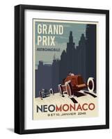 Vintage Car Race-Steve Thomas-Framed Giclee Print