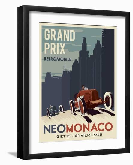 Vintage Car Race-Steve Thomas-Framed Giclee Print