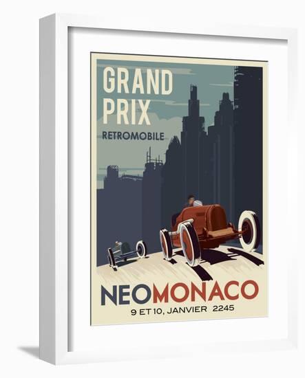 Vintage Car Race-Steve Thomas-Framed Giclee Print