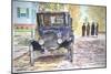 Vintage Car, Richmondtown, 2013-Anthony Butera-Mounted Giclee Print