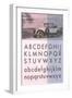 Vintage Car with Alphabet-null-Framed Giclee Print