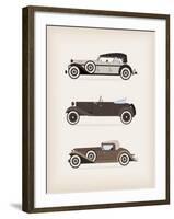 Vintage Car-vector pro-Framed Art Print