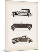 Vintage Car-vector pro-Mounted Art Print