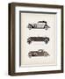 Vintage Car-vector pro-Framed Art Print