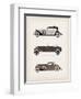 Vintage Car-vector pro-Framed Art Print