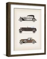Vintage Car-vector pro-Framed Art Print