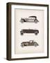 Vintage Car-vector pro-Framed Art Print