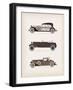 Vintage Car-vector pro-Framed Art Print