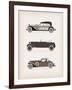 Vintage Car-vector pro-Framed Art Print