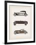 Vintage Car-vector pro-Framed Art Print