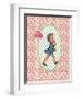 Vintage Card Girl with Ice Cream-Effie Zafiropoulou-Framed Giclee Print