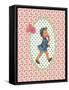 Vintage Card Girl with Ice Cream-Effie Zafiropoulou-Framed Stretched Canvas