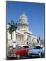 Vintage Cars and Capitol Building, Havana, Cuba-Steve Vidler-Mounted Photographic Print