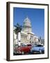 Vintage Cars and Capitol Building, Havana, Cuba-Steve Vidler-Framed Photographic Print