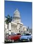 Vintage Cars and Capitol Building, Havana, Cuba-Steve Vidler-Mounted Photographic Print