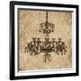 Vintage Chandelier II-Todd Williams-Framed Art Print