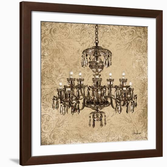 Vintage Chandelier II-Todd Williams-Framed Art Print