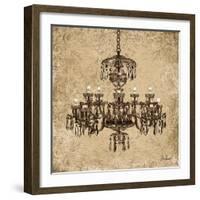 Vintage Chandelier II-Todd Williams-Framed Art Print