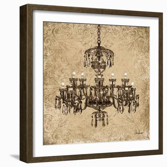 Vintage Chandelier II-Todd Williams-Framed Art Print