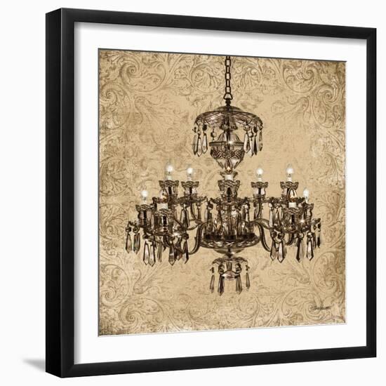 Vintage Chandelier II-Todd Williams-Framed Art Print