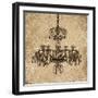 Vintage Chandelier II-Todd Williams-Framed Art Print