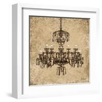 Vintage Chandelier II-Todd Williams-Framed Art Print