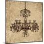 Vintage Chandelier II-Todd Williams-Mounted Art Print