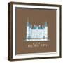 Vintage Chateau III-Andras Kaldor-Framed Giclee Print