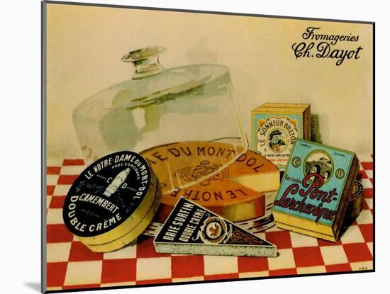 Vintage Cheese - Fromage-null-Mounted Giclee Print