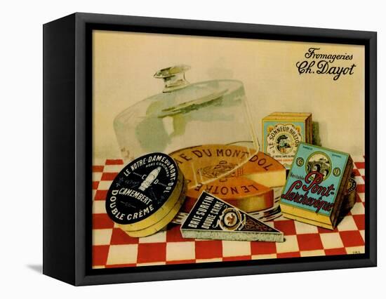 Vintage Cheese - Fromage-null-Framed Stretched Canvas