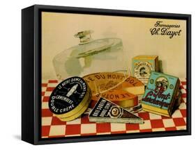 Vintage Cheese - Fromage-null-Framed Stretched Canvas