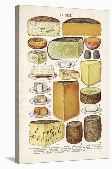 Vintage Cheese-The Vintage Collection-Stretched Canvas