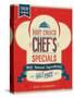 Vintage Chef`S Specials Poster-avean-Stretched Canvas