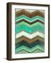 Vintage Chevron II-Michael Marcon-Framed Art Print