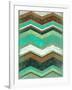 Vintage Chevron II-Michael Marcon-Framed Art Print