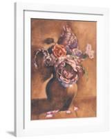 Vintage Chic Roses I-Linda Hanly-Framed Art Print