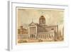 Vintage Chicago Post Office-null-Framed Art Print